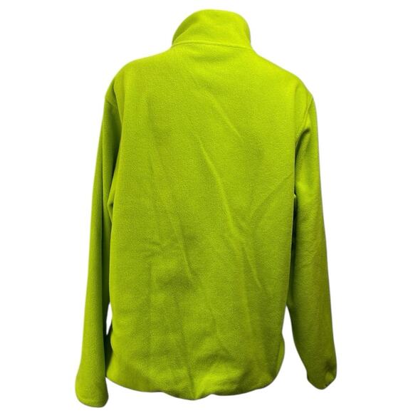 OnlyNY Women's Green Turtleneck Half Snap Fleece Long Sleeve Sweater Top Size M - Picture 4 of 7